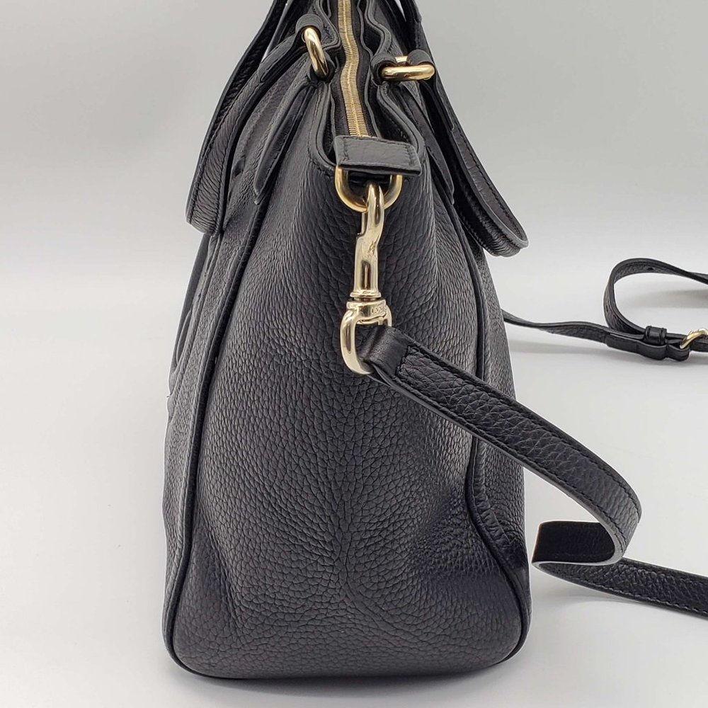 100% Authentic Gucci GG Soho Black Leather Shoulder Bag - Picture 5 of 16